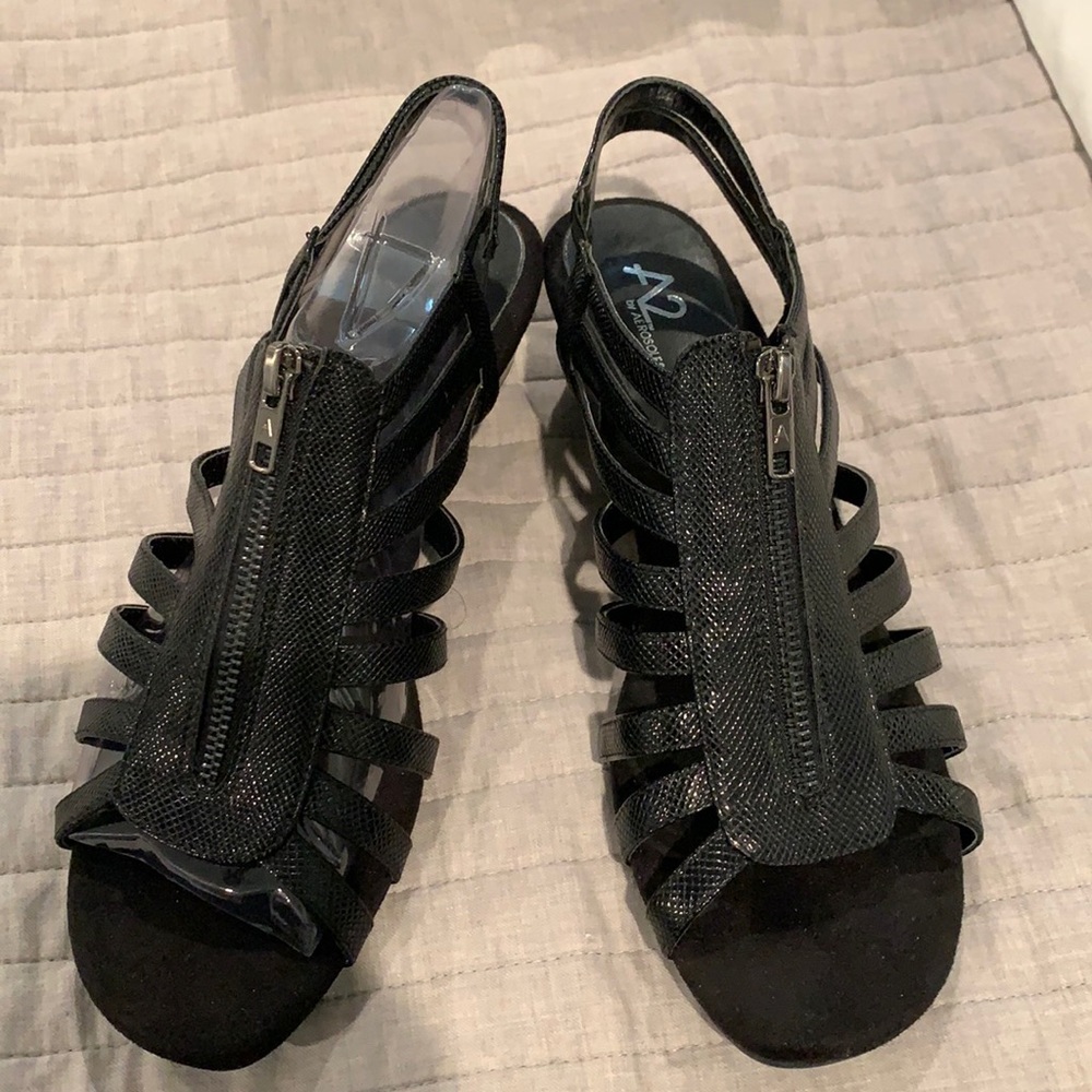 Black strappy sandals